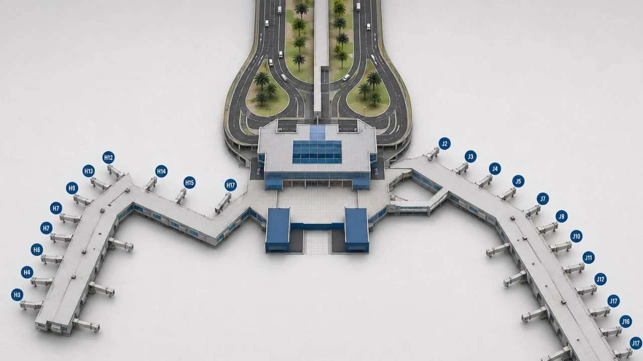 Miami South Terminal: Map and Layout
