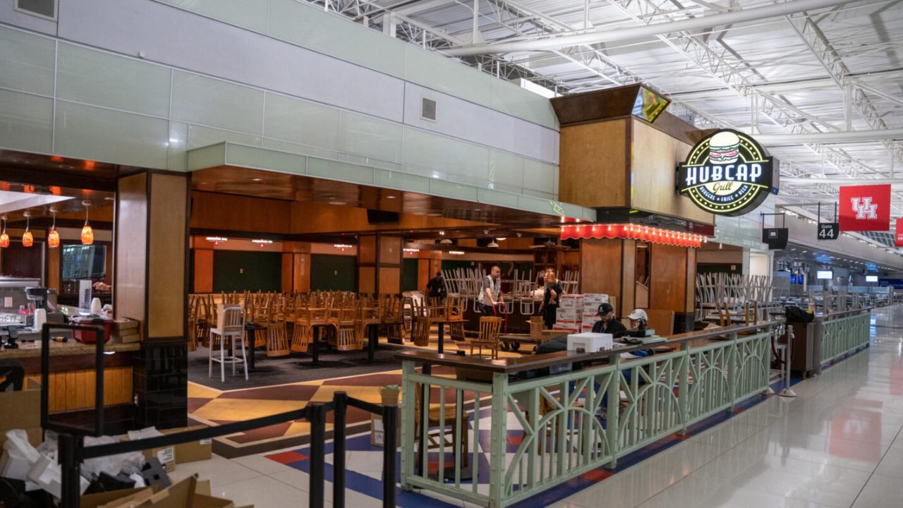 Popular restaurant storefront inside Miami Airport Central Terminal