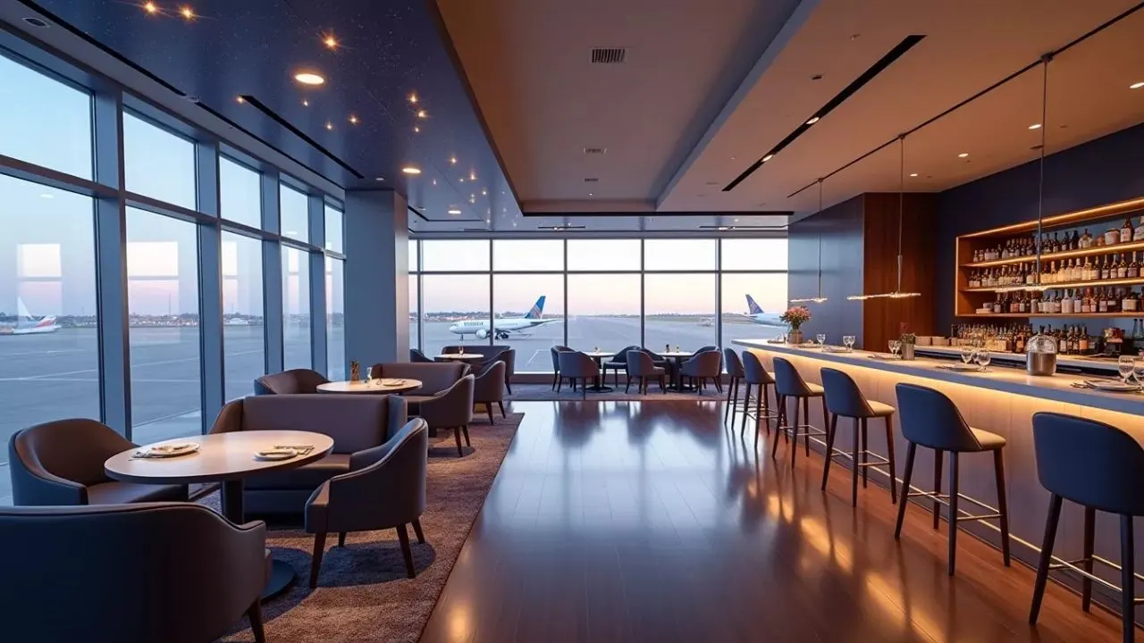Miami Airport South Terminal lounge amenities and seating