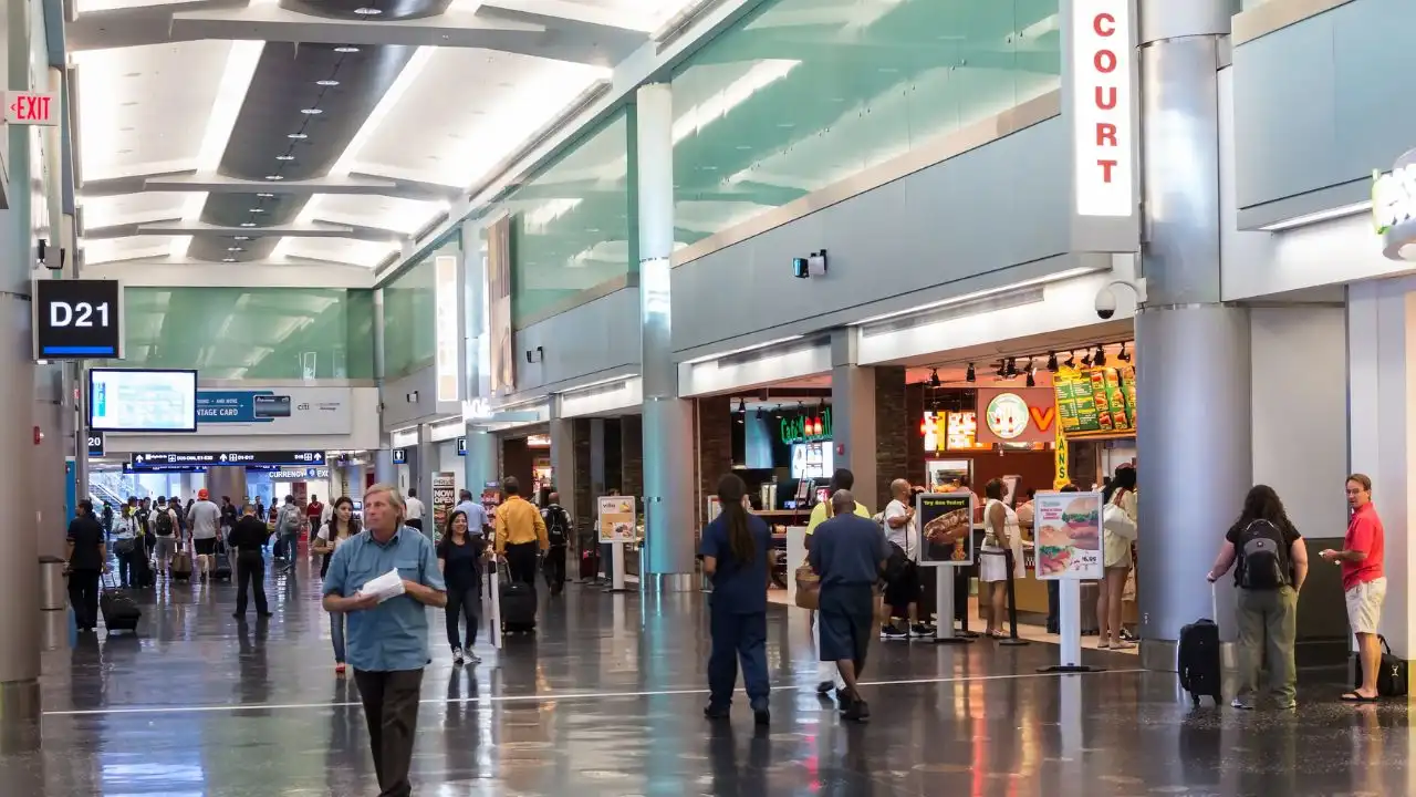 Retail stores inside Miami International Airport North Terminal