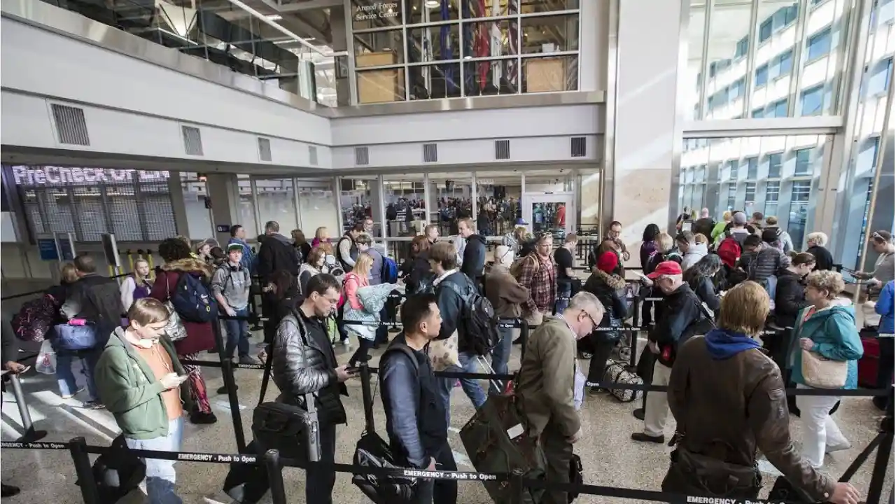 Miami Airport information on average security wait times