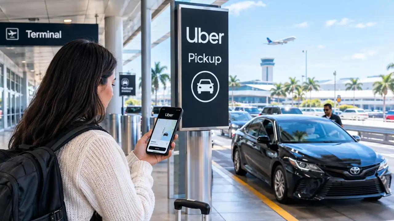 Uber pickup benefits at Miami Airport