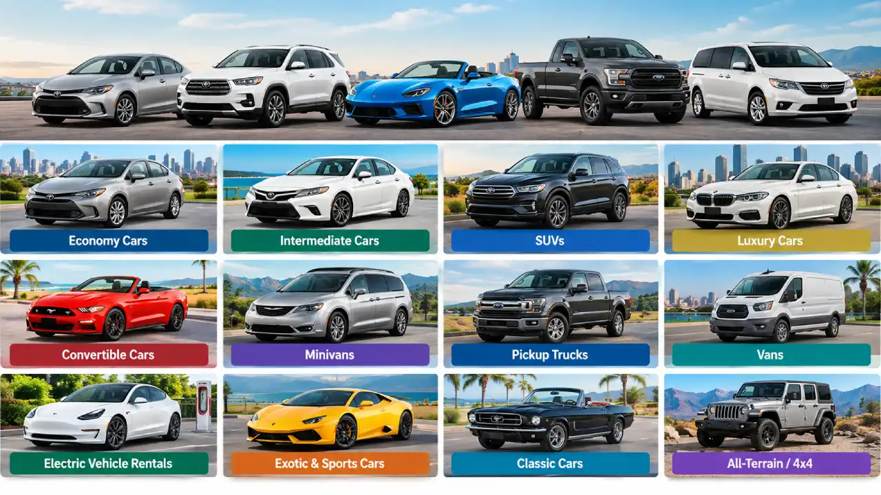 Vehicle Options Available at Alamo Car Rental Miami Airport